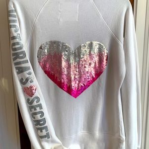 Victoria’s Secret Sequin Zip Up Hoodie